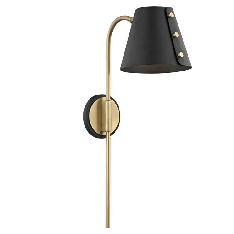 Meta Single-Light LED Wall Sconce with Plug - Frankwebs