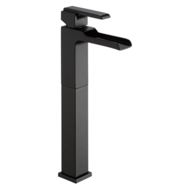 Vessel Faucet Ara 1 Lever ADA WaterSense Matte Black 1.2 Gallons per Minute Channel - Frankwebs