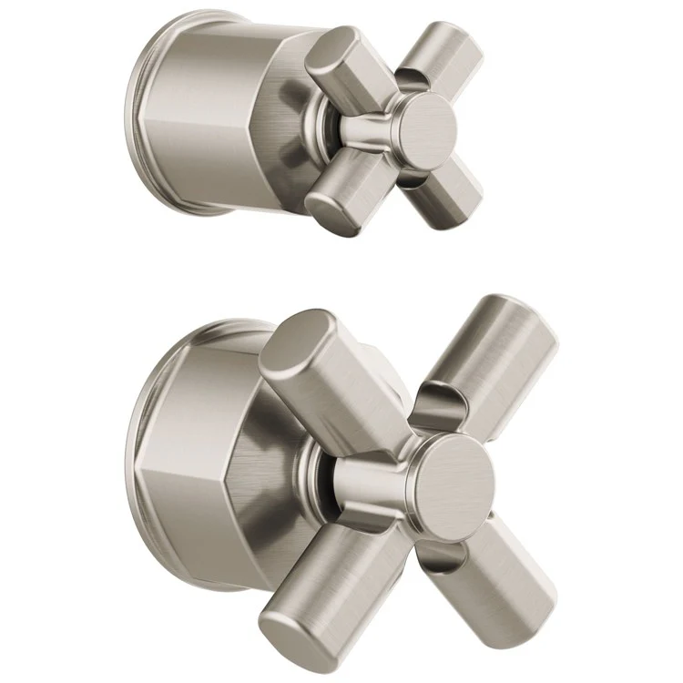 Handle Kit Invari Zinc 2 Cross Brilliance Luxe Gold for Pressure Balance Trim with Integrated Diverter Trim - Frankwebs