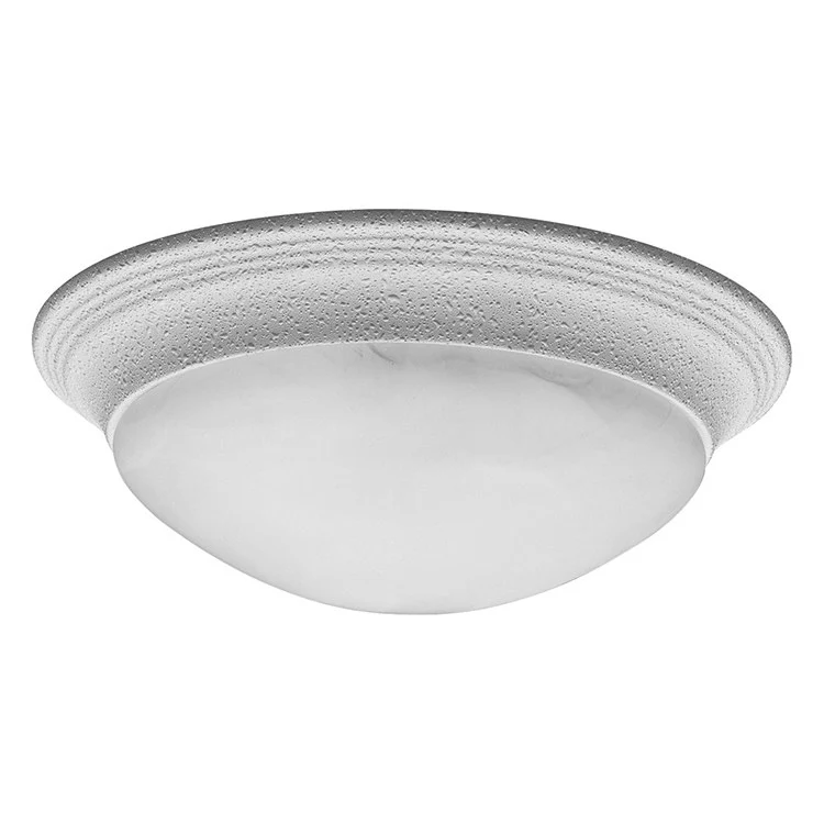 Alabaster Glass Two-Light Flush Mount Ceiling Light - Frankwebs