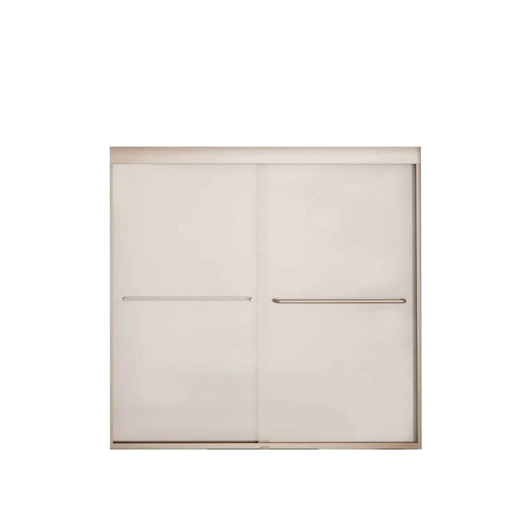 Shower Door Kameleon SC Sliding 55L x 57H Inch Brushed Nickel Mistelite 1/4 Inch 51 to 55x57 Inch - Frankwebs