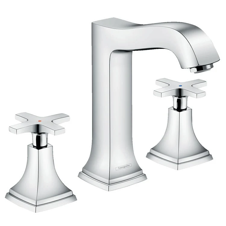 Metropol Classic 160 Two Handle Widespread Bathroom Faucet with Pop-Up Drain - Frankwebs
