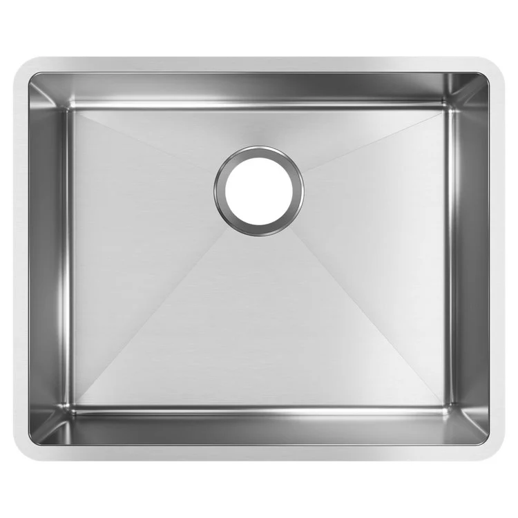 Kitchen Sink Crosstown 22.5 x 18.5 Inch Single Bowl Polished Satin Undermount Drain Location Rear Center Includes 1000003457 Template - Frankwebs