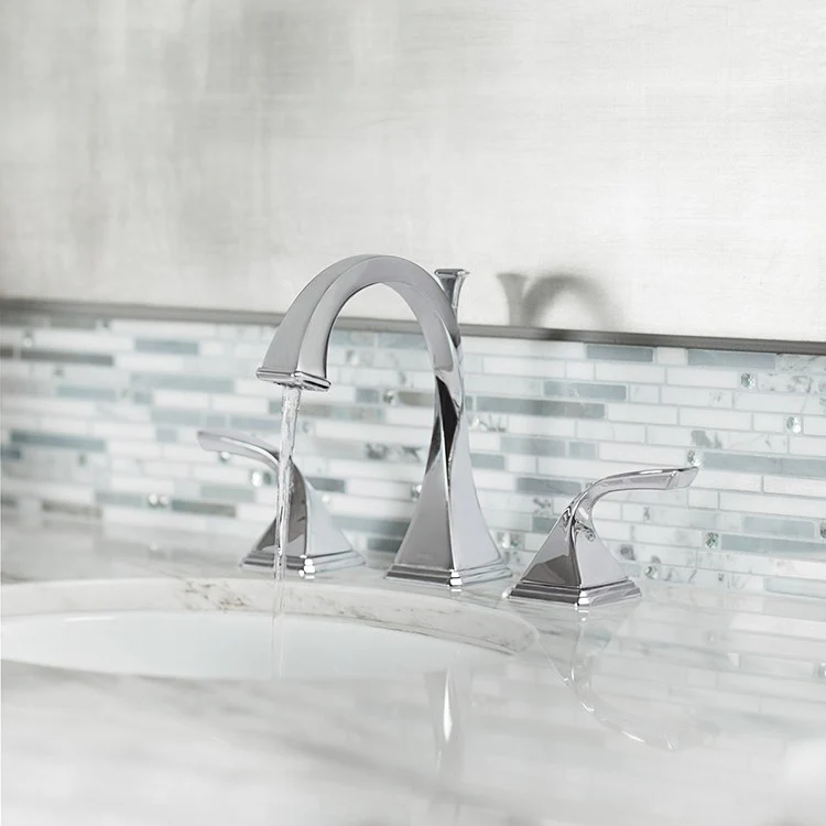 Virage Two Handle Widespread Bathroom Faucet with Pop-Up Drain - Frankwebs