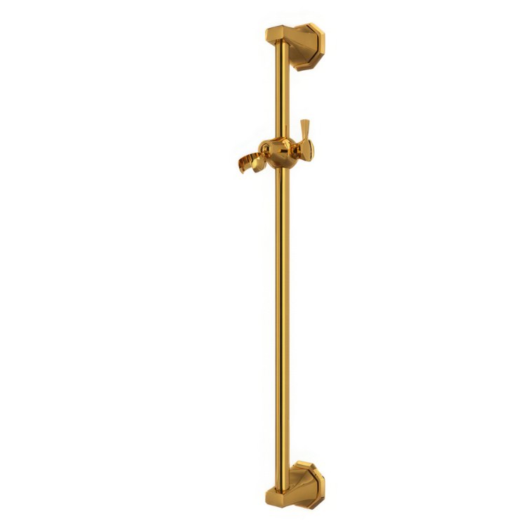 Slide Bar Deco 24 Inch Satin Nickel Brass Wall Mount - Frankwebs
