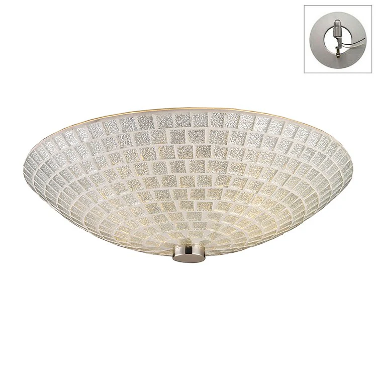 Fusion Two-Light Semi-Flush Mount Ceiling Fixture with Recessed Light Kit - Frankwebs