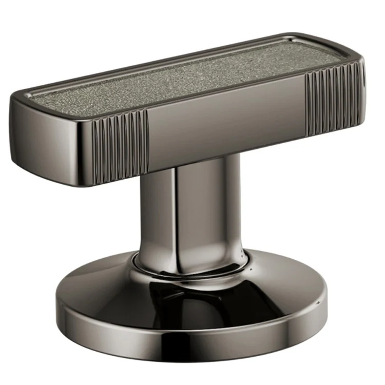 Handle Kit Kintsu 2 Knob Polished Chrome/Concrete Inlay ADA for Widespread Lavatory Faucet - Frankwebs