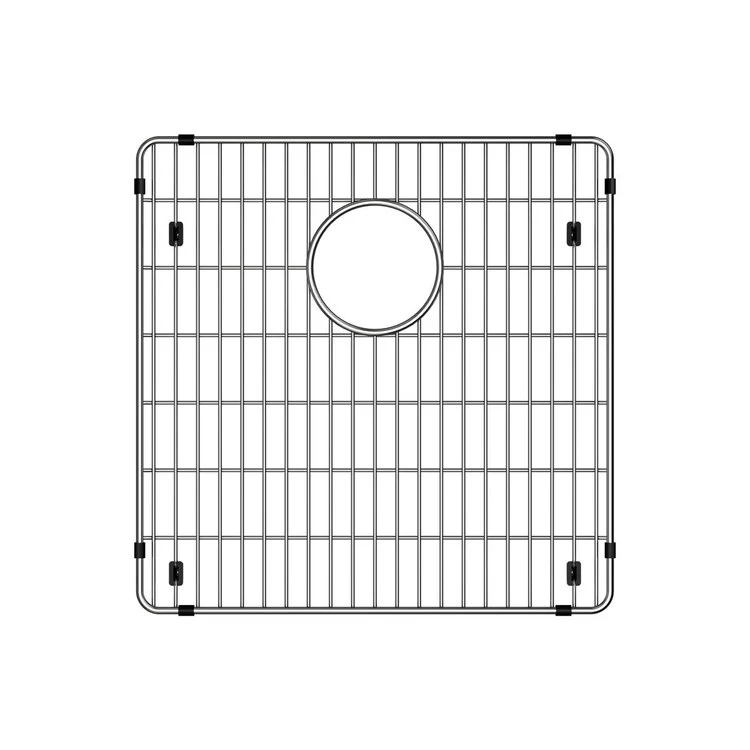 Sink Grid Crosstown Bottom Grid 15.5 x 15.5 Inch Polished Stainless Steel - Frankwebs