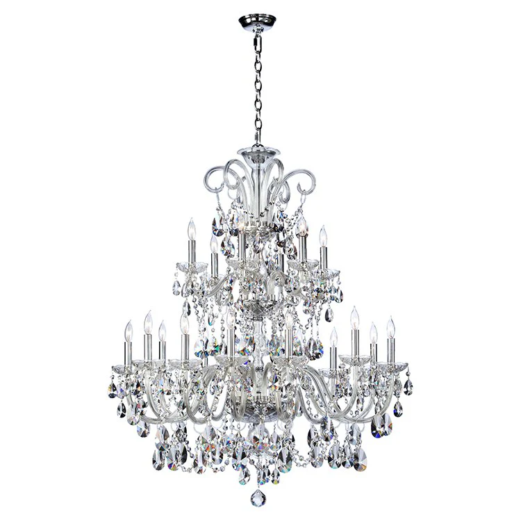 Katrina Eighteen-Light Two-Tier Chandelier - Frankwebs