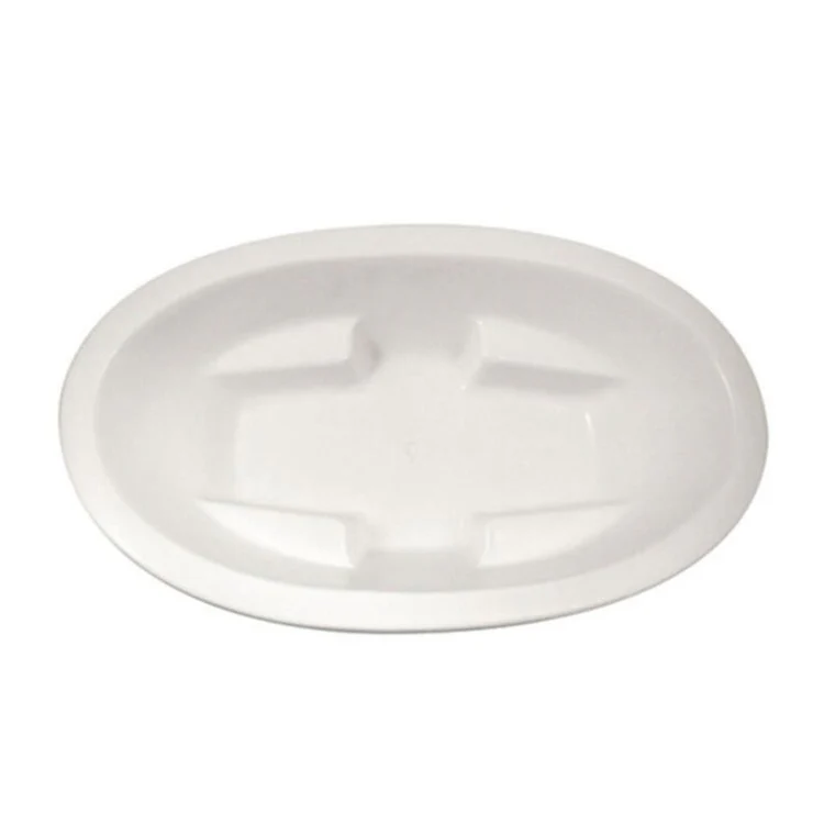 Combination Tub Ston Collection Amber 74 x 45 x 23 Inch Drop-In Center Drain Almond Oval - Frankwebs