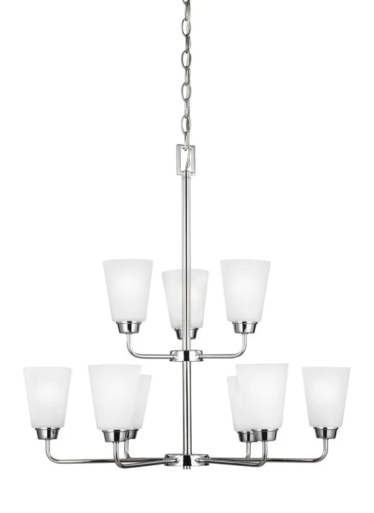 Kerrville Nine-Light Two-Tier LED Chandelier - Frankwebs