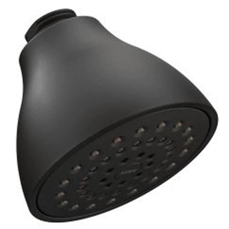 Showerhead Moenflo XL 1 Function Eco-Performance Matte Black 3-3/4 Inch 1.75 Gallons per Minute Full Spray - Frankwebs