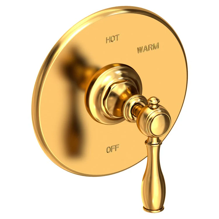 Pressure Balance Valve Trim Victoria Round 1 Lever Satin Bronze PVD ADA Depth 3-5/7 Inch - Frankwebs