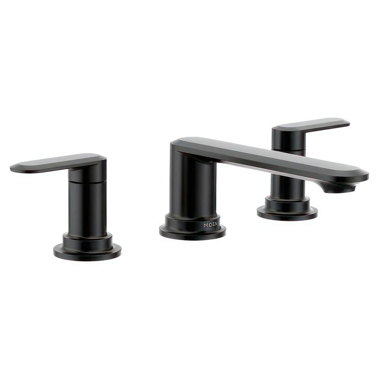 Lavatory Faucet Greenfield 8 to 16 Inch Spread 2 Lever ADA WaterSense Matte Black - Frankwebs