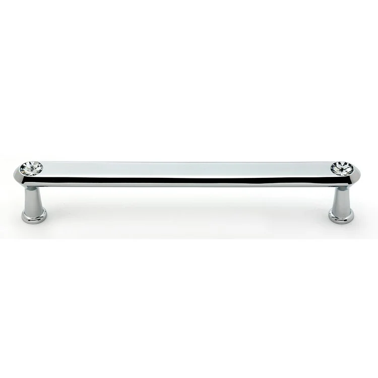 Pull Swarovski Crystal Round Crystal Handle Bronze Brass 6 Inch 6-5/8 Inch 1-1/4 Inch - Frankwebs