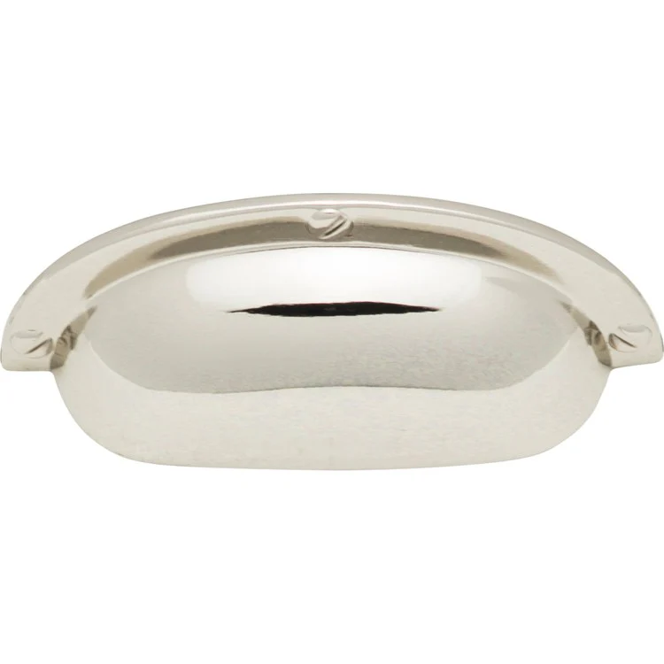 Drawer Pull Atlas Successi Cup Polished Nickel Zinc Alloy 2-1/2 Inch 3-3/4 Inch - Frankwebs