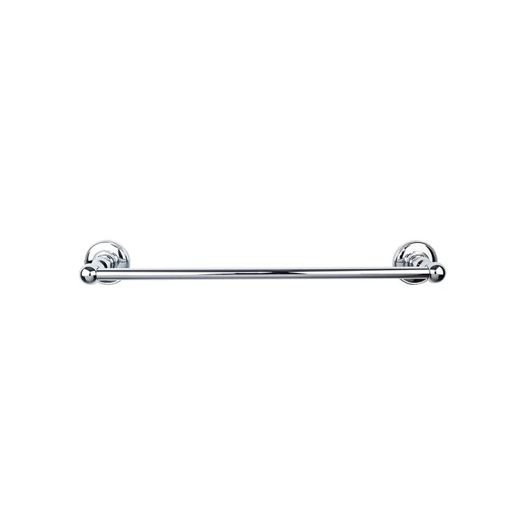 Towel Bar Edwardian 30 Inch Beaded Backplate Polished Chrome Zinc Alloy for Bath Hardware - Frankwebs