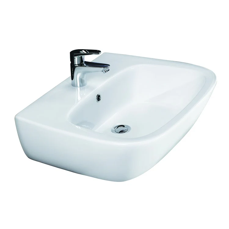 Lavatory Sink Elena 500 Wall Hung 19-3/4 Inch Rectangle White - Frankwebs