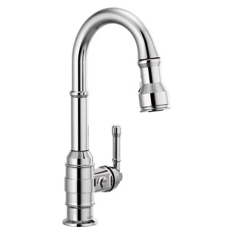 Bar Faucet Broderick 1 Lever ADA Arctic Stainless Pull Down 1.8 Gallons per Minute - Frankwebs