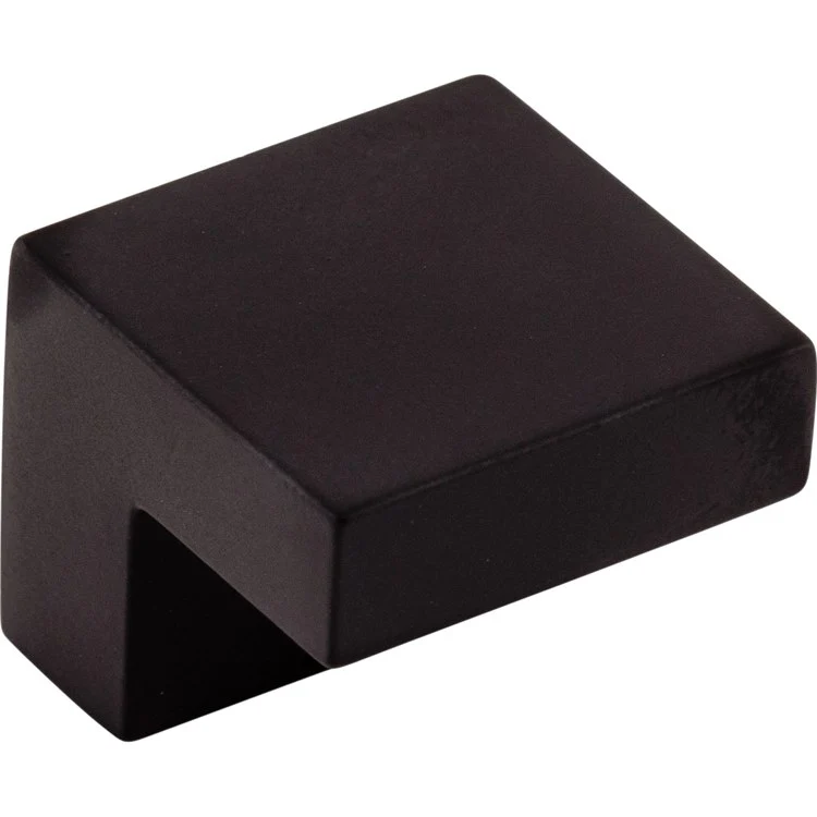 Knob Nouveau Square Flat Black Zinc Alloy 5/8 IN C-C 11/16 Inch - Frankwebs