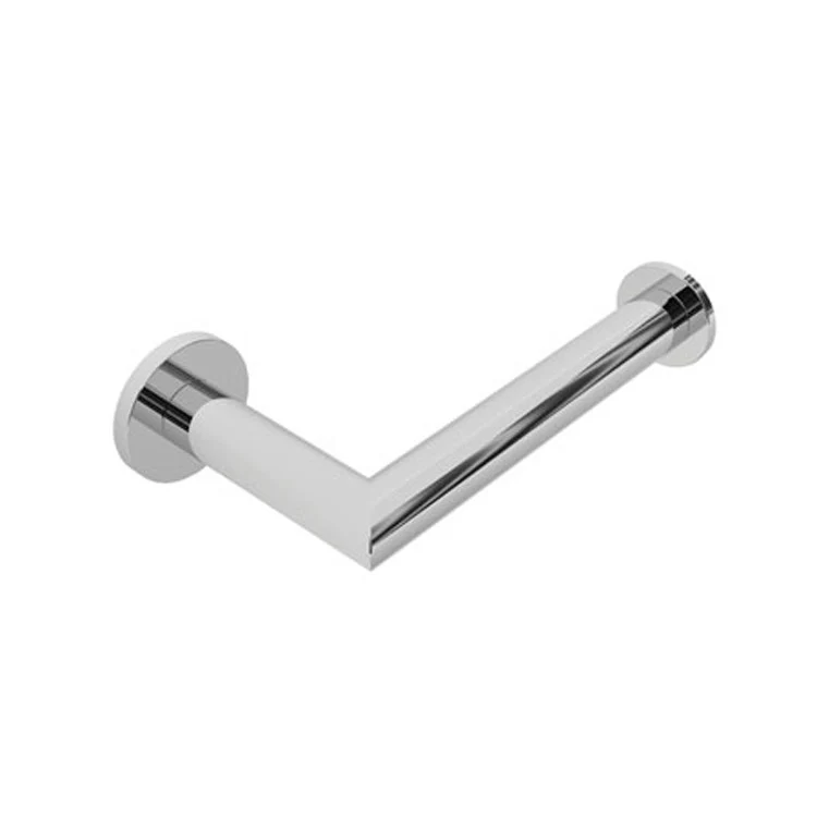 Toilet Paper Holder Priya Open Roller Midnight Chrome Brass 6-1/7 Inch 3 Inch Wall Mount - Frankwebs