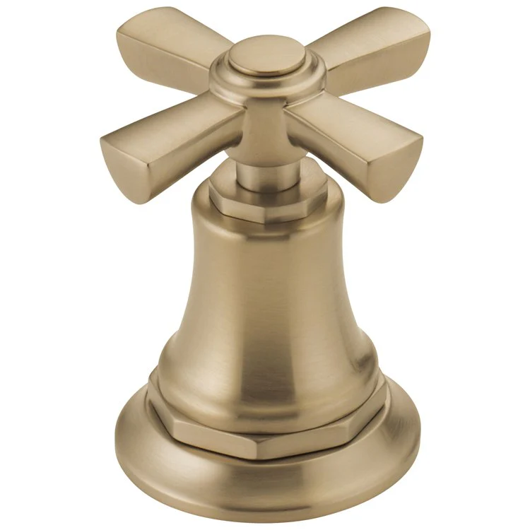 Handle Kit Rook Zinc 2 Cross Brilliance Luxe Gold ADA for Widespread Lavatory and Bidet - Frankwebs