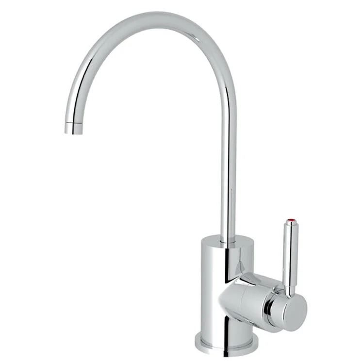 Hot Water Dispenser Lux 1 Lever C-Spout Polished Chrome 0.5 Gallons per Minute - Frankwebs