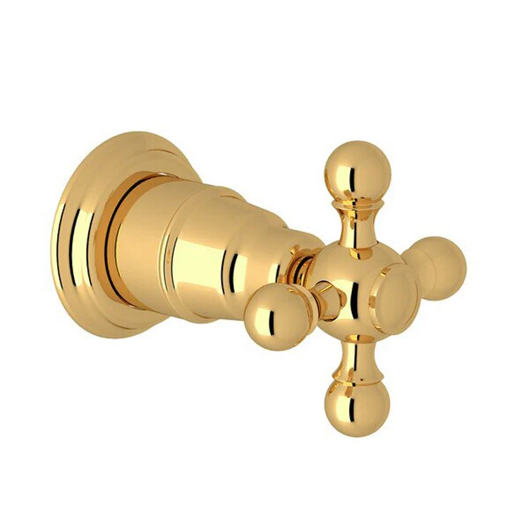 Volume Control Trim Arcana with Diverter 1 Cross Italian Brass - Frankwebs