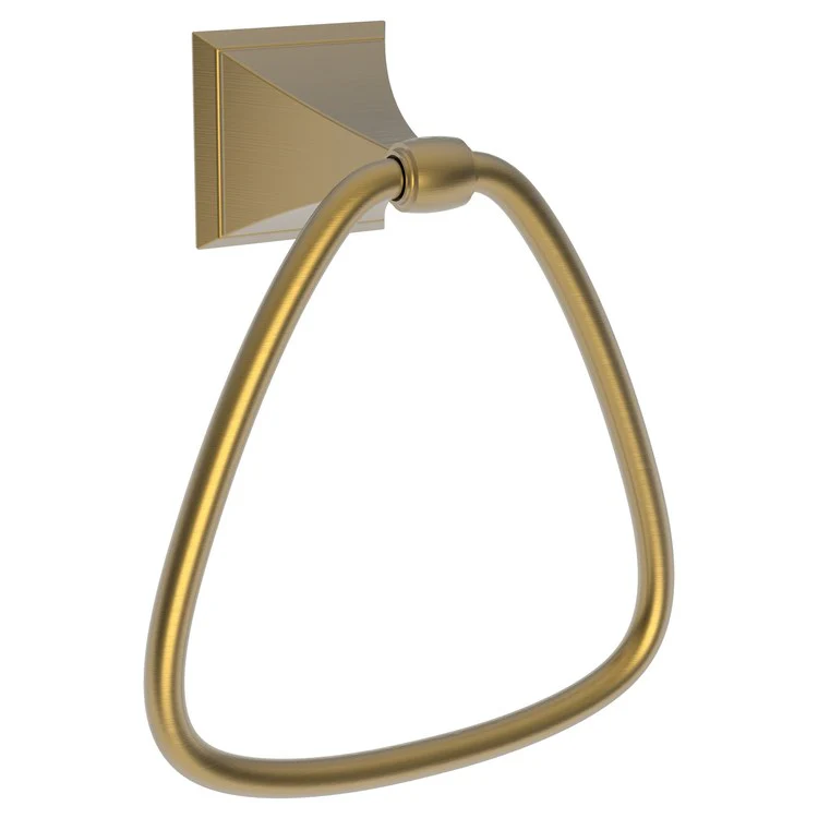 Towel Ring Joffrey 6-1/4 Inch Triangular Closed Satin Bronze PVD Brass 3-1/4 Inch - Frankwebs
