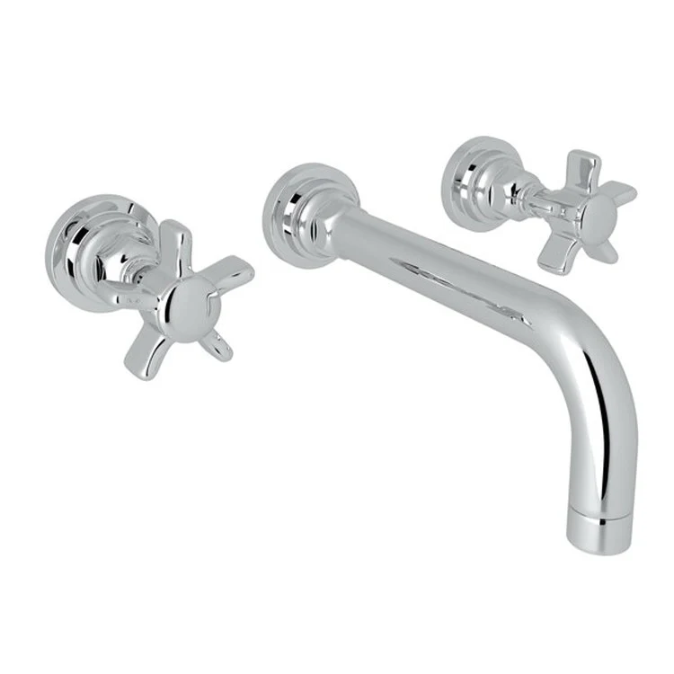 Lavatory Faucet San Giovanni Wall Mount 2 5 Spoke Cross Polished Chrome 1.2 Gallons per Minute - Frankwebs