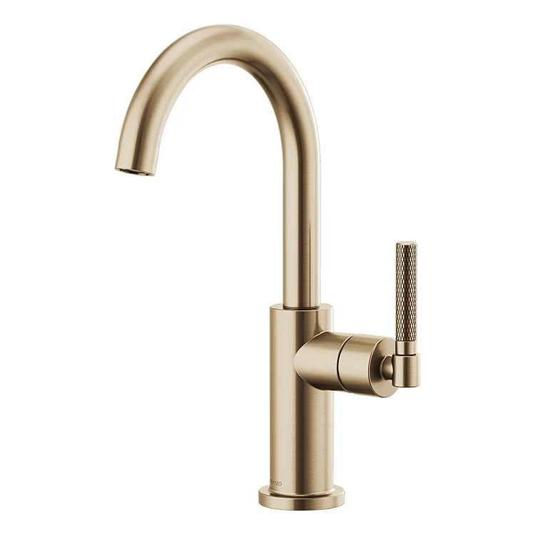 Litze Single Handle Bar Faucet with High-Arc Spout/Knurled Handle - Frankwebs