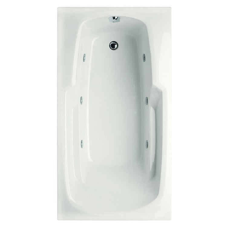 Whirlpool Tub Studio Collection Studio 72 x 36 x 19 Inch Drop-In End Drain White Rectangle - Frankwebs
