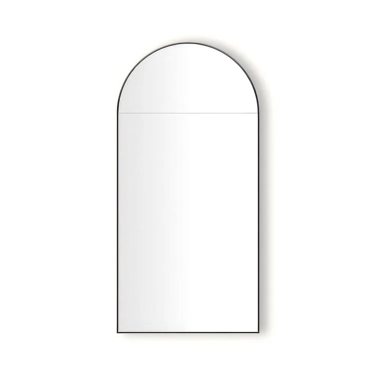 Medicine Cabinet Main Line 20 x 40 Inch 1 Doors Mirrored Matte Black Arch Top Murray Hill Arch Slow Close Hinges Sliding Magnification Mirror Magnetic Strip Interior Lighting USB Charging ports Electrical Outlets Phone Holder 4 Inch - Frankwebs