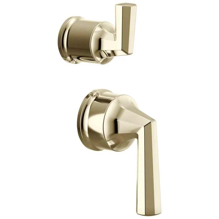 Handle Kit Beauclere 2 Lever Brilliance Luxe Gold ADA for Pressure Balance Valve with Integrated Diverter Trim - Frankwebs