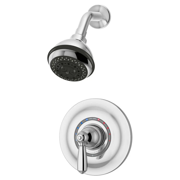 Shower Trim Allura System for Test Cap 1 Lever Polished Chrome CALGreen ADA 1.5 Gallons per Minute Round 3 Function for 161 Series Temptrol Valve - Frankwebs