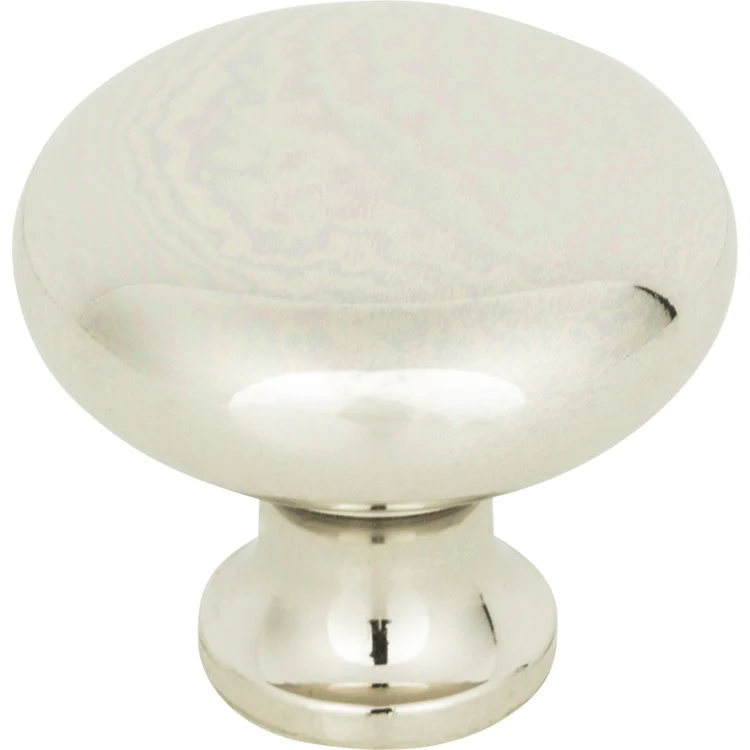 Knob Atlas Successi Round Polished Nickel Zinc Alloy 1-1/4 Inch 1 Inch - Frankwebs