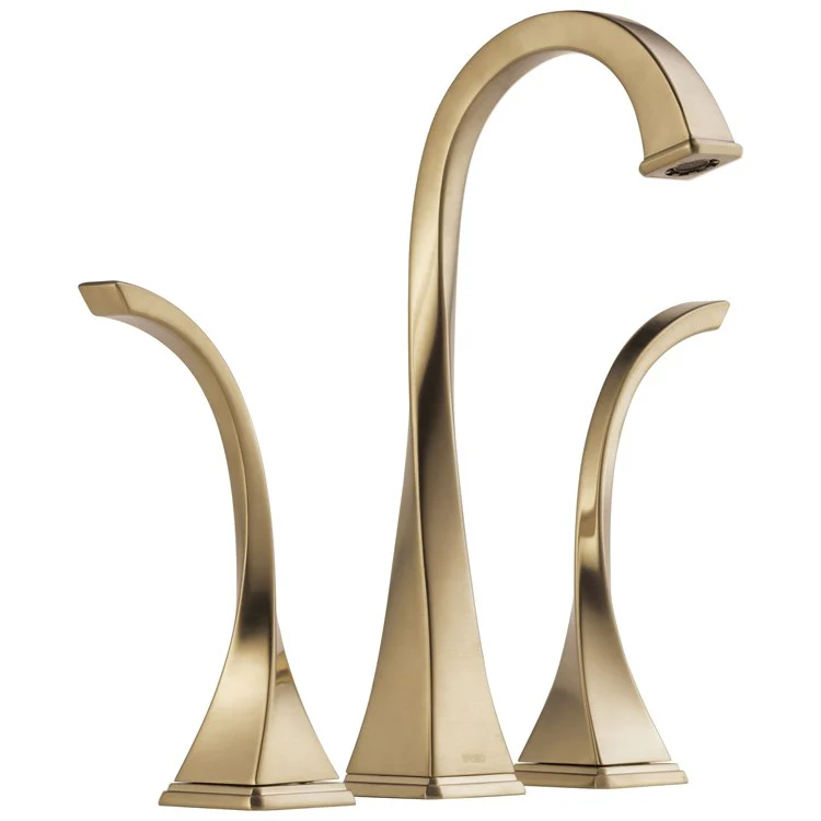 Lavatory Faucet Virage Widespread Vessel 6-16 Inch Spread 2 Lever ADA WaterSense Brilliance Luxe Gold 1.5 Gallons per Minute - Frankwebs