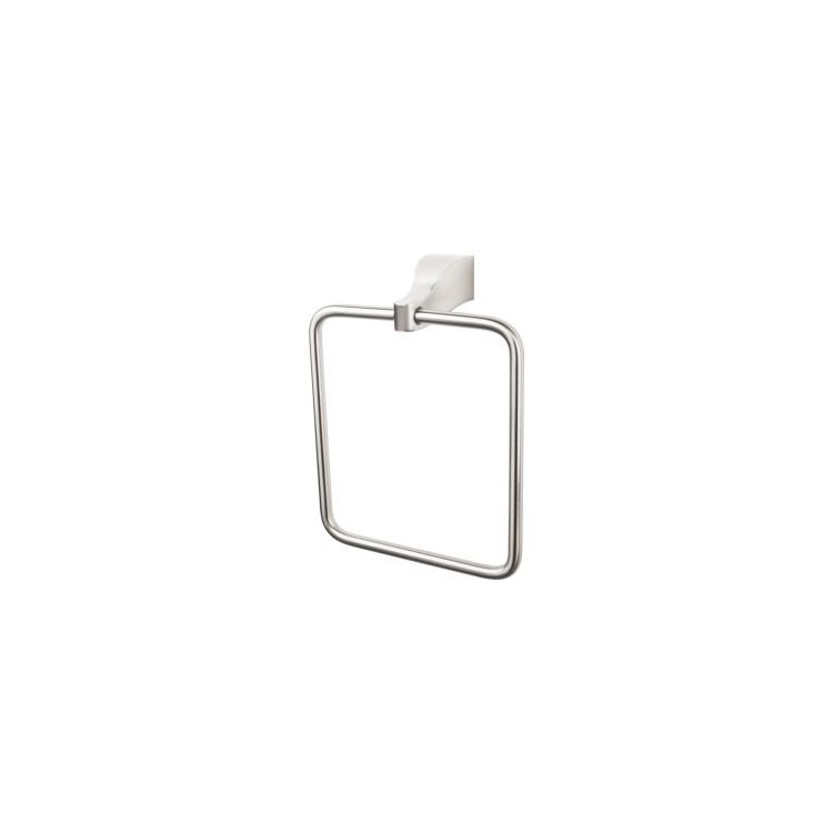 Aqua Towel Ring - Brushed Satin Nickel - Frankwebs