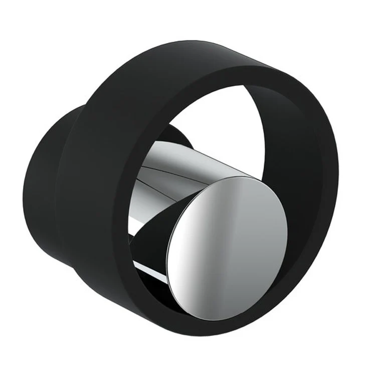 Volume Control Trim Eclissi with Diverter 1 Circular Handle Matte Black/Satin Nickel - Frankwebs