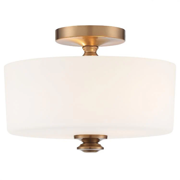 Travis Two-Light Flush Mount Ceiling Fixture - Frankwebs
