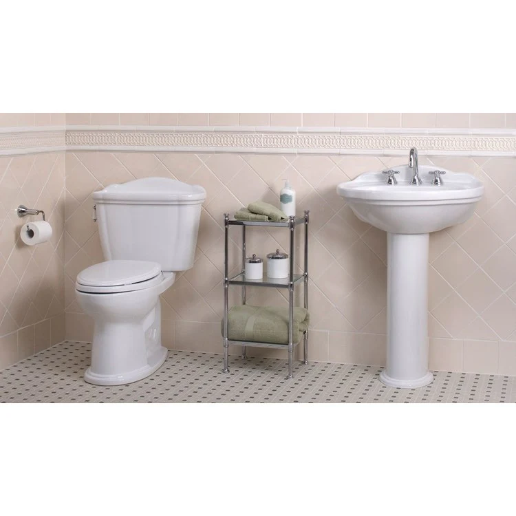 Toilet Eco Dartmouth 2 Pieces Close Coupled Universal Height Cotton Elongated ADA 32-1/2 Inch 1.28 Gallons per Flush Left Hand Chrome Less Seat - Frankwebs