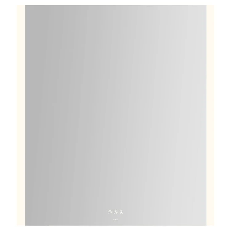 Bathroom Mirror Instinct with Vertical Edge Lighting Rectangular 36 x 40 Inch Wall Mount - Frankwebs