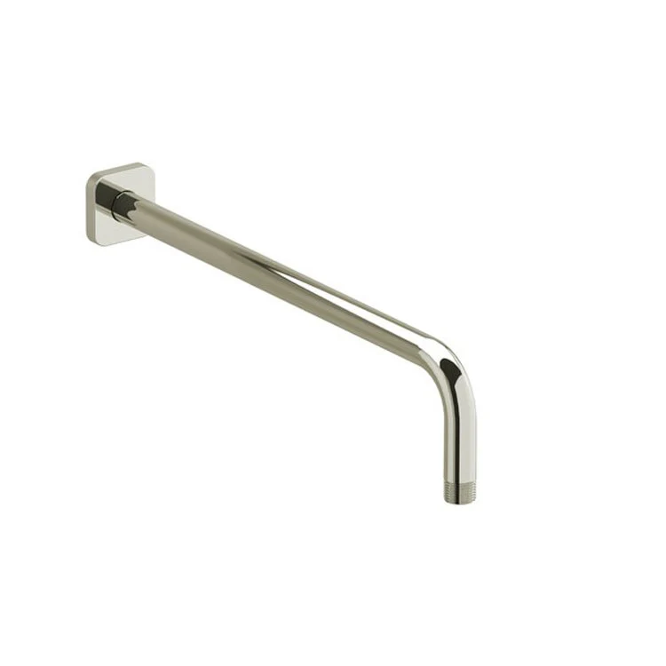Shower Arm with Square Escutcheon and Salome Flange Chrome 16 Inch 15-3/8 Inch 1/2 Inch Inlet MNPT Brass Wall Mount - Frankwebs