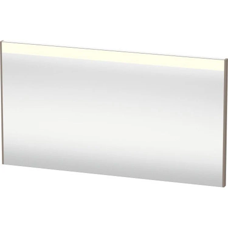 Mirror Brioso 52 x 27-1/2 Inch Dark Walnut with Lighting Rectangle 1-3/8 Inch Right Sensor Switch - Frankwebs