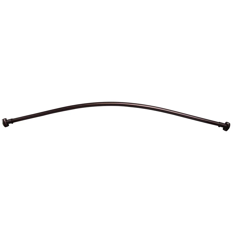 Shower Rod Curved with Flange Oil Rubbed Bronze 48 Inch Steel - Frankwebs