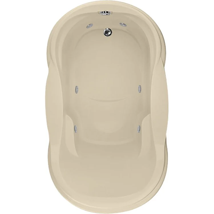 Combination Tub Designer Collection Vanessa 72 x 42 x 21 Inch Drop-In End Drain Bone Oval - Frankwebs