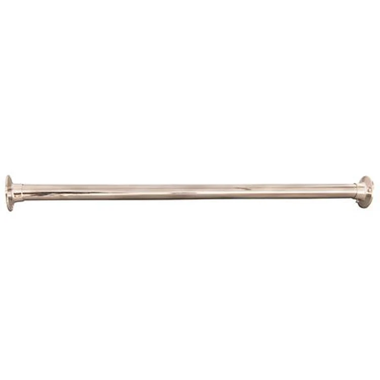 Shower Rod Straight with 310 Flanges Polished Chrome 84 Inch Brass - Frankwebs