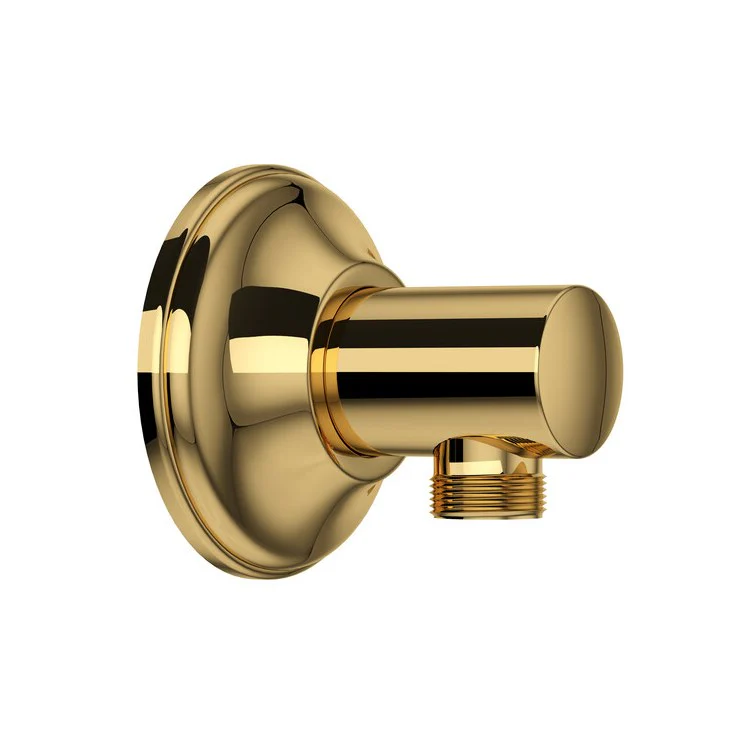 Handshower Elbow Modern Brass Polished Nickel 1/2IN Female NPT Inlet 1/2IN Male Outlet - Frankwebs