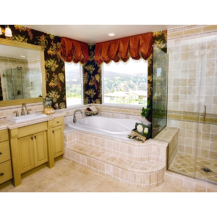 Soaking Tub Designer Collection Cassi 60 x 42 Inch Drop-In Tub Only End White Acrylic - Frankwebs