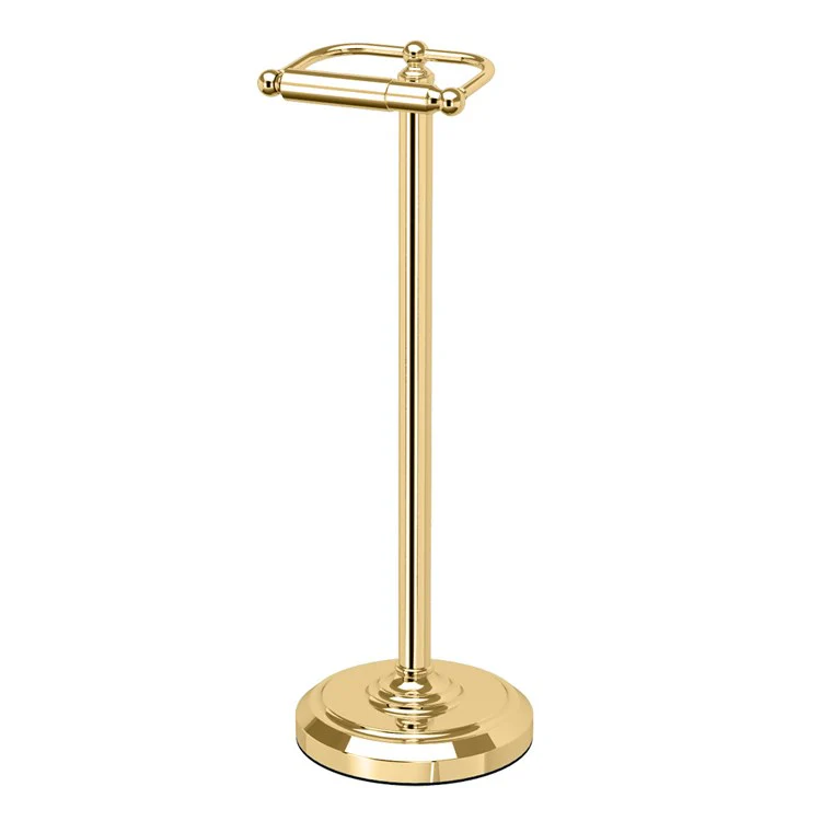 Toilet Paper Holder Stand Satin Nickel Metal Freestanding - Frankwebs